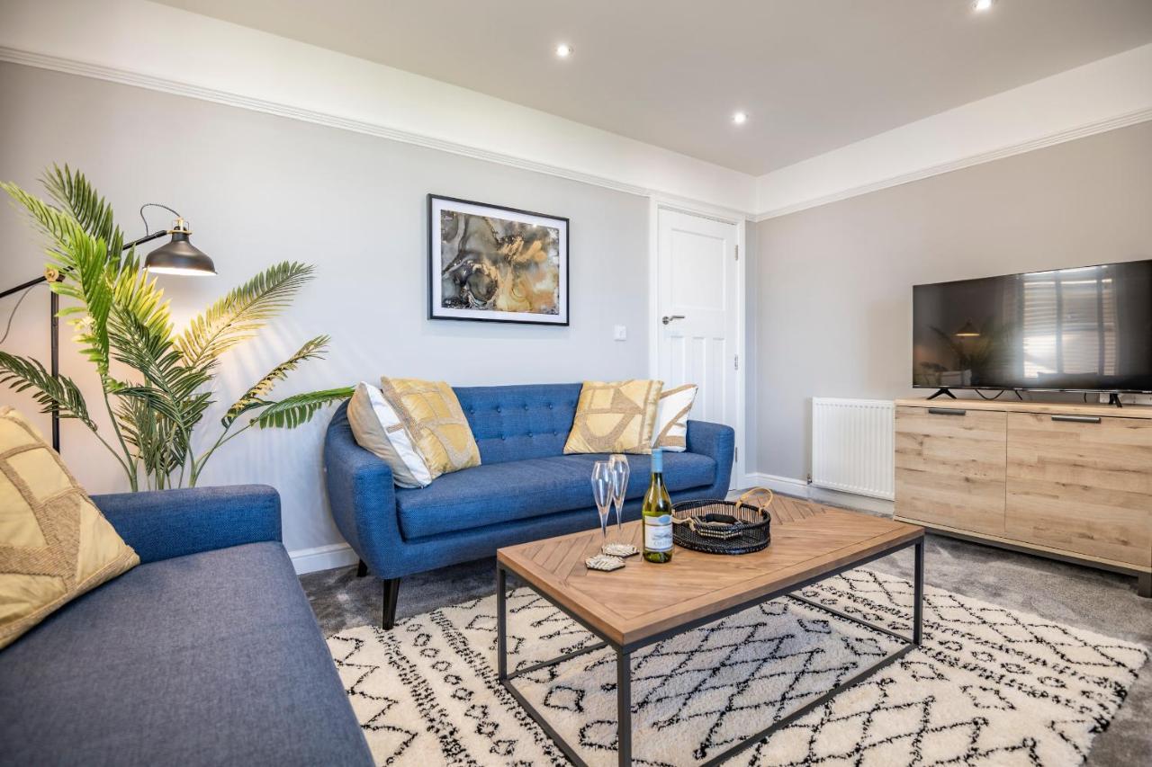 Luxury 2 Bed Apartment, Sea View, Near The Beach. Rhôs-on-Sea 외부 사진